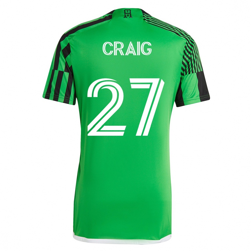 Mujer Fútbol Camiseta Brandan Craig #27 Verde Negro 1ª Equipación 2023/24 México