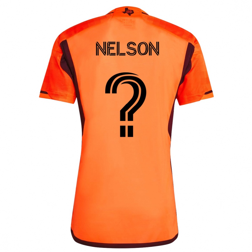 Mujer Fútbol Camiseta Michael Nelson #0 Naranja 1ª Equipación 2023/24 México
