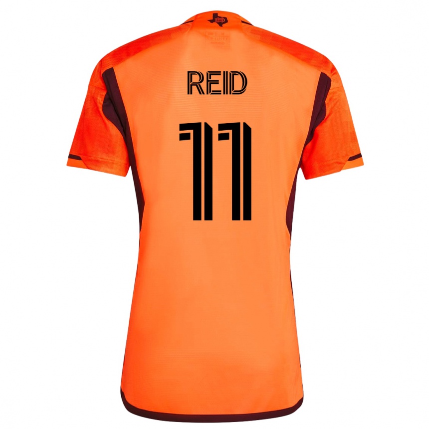 Mujer Fútbol Camiseta Isaiah Reid #11 Naranja 1ª Equipación 2023/24 México
