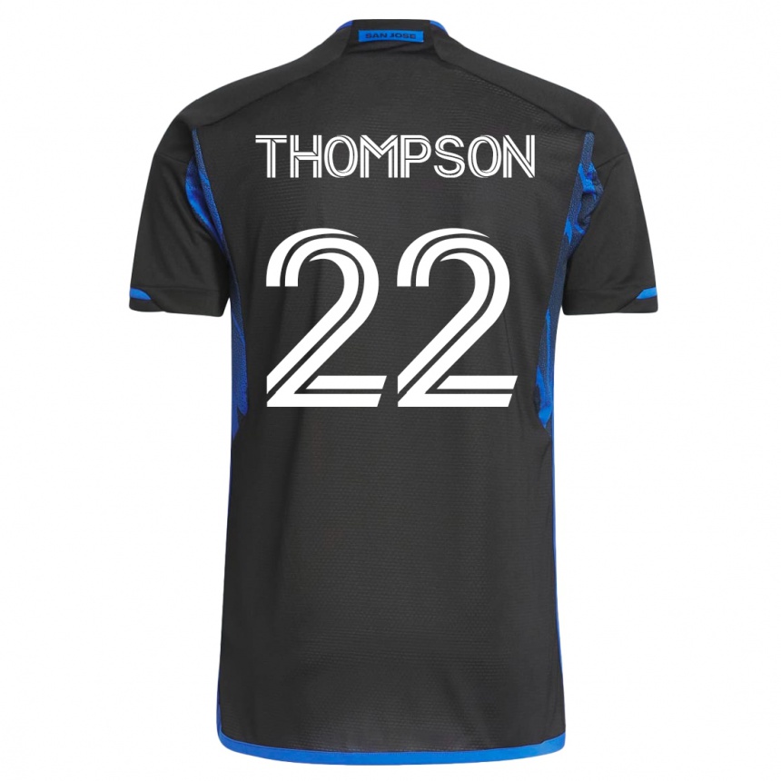 Mujer Fútbol Camiseta Tommy Thompson #22 Azul Negro 1ª Equipación 2023/24 México