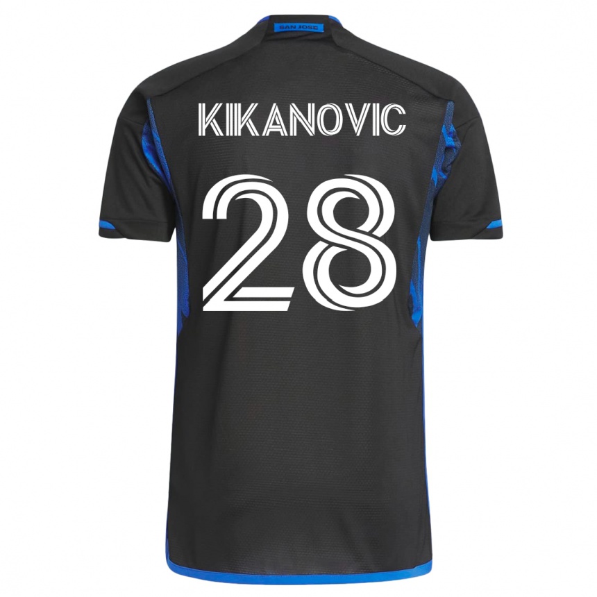 Mujer Fútbol Camiseta Benjamin Kikanovic #28 Azul Negro 1ª Equipación 2023/24 México