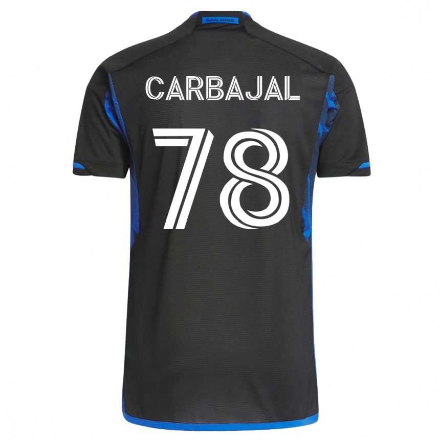 Mujer Fútbol Camiseta Sebastian Carbajal #78 Azul Negro 1ª Equipación 2023/24 México