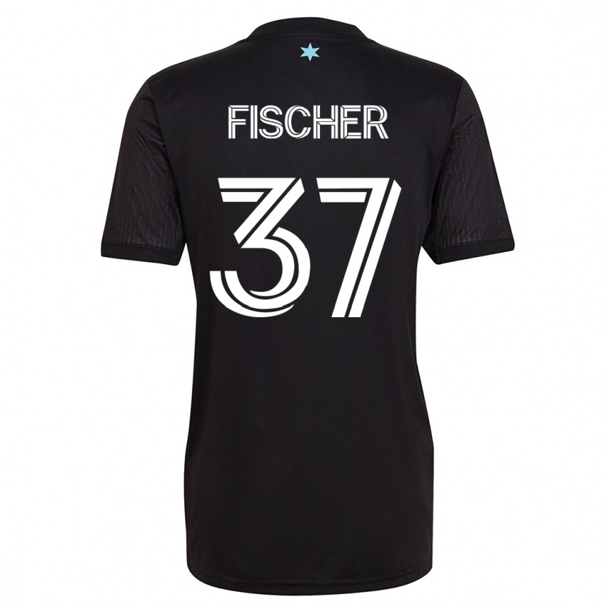 Mujer Fútbol Camiseta Britton Fischer #37 Negro 1ª Equipación 2023/24 México