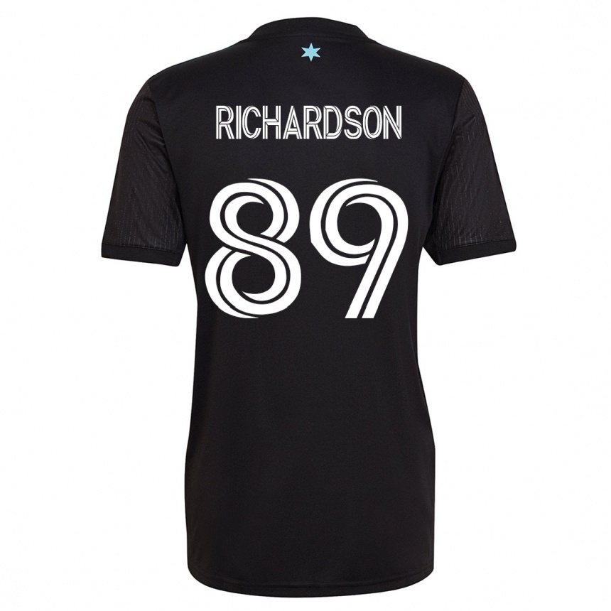 Mujer Fútbol Camiseta Nick Richardson #89 Negro 1ª Equipación 2023/24 México