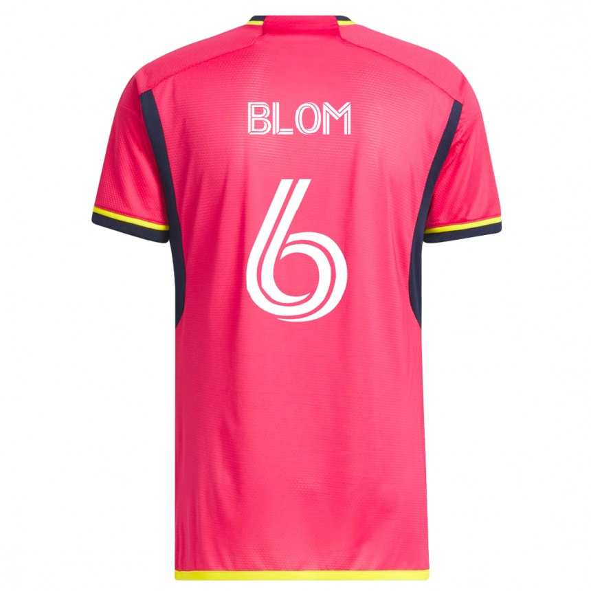 Mujer Fútbol Camiseta Njabulo Blom #6 Rosa 1ª Equipación 2023/24 México