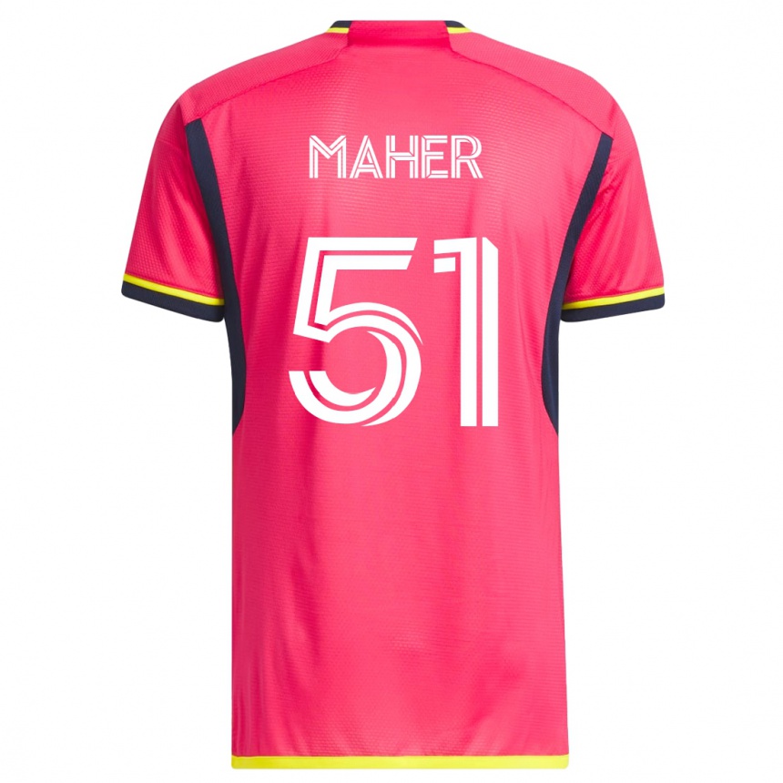 Mujer Fútbol Camiseta Josh Maher #51 Rosa 1ª Equipación 2023/24 México