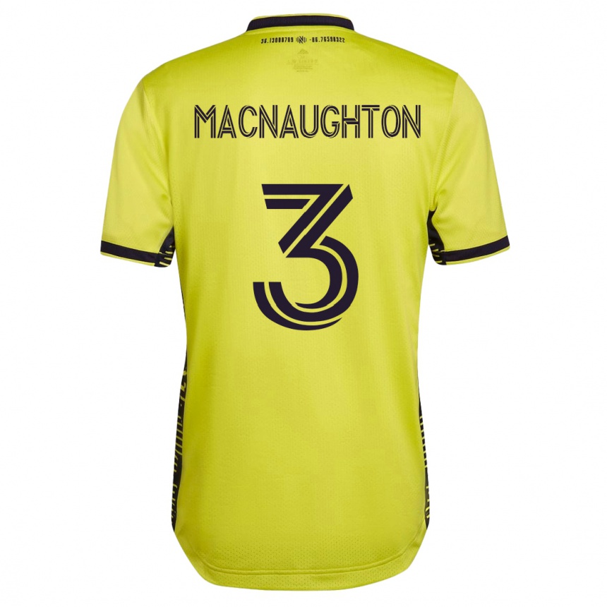 Mujer Fútbol Camiseta Lukas Macnaughton #3 Amarillo 1ª Equipación 2023/24 México