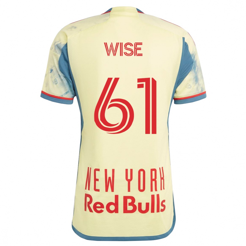 Mujer Fútbol Camiseta Henry Wise #61 Amarillo 1ª Equipación 2023/24 México