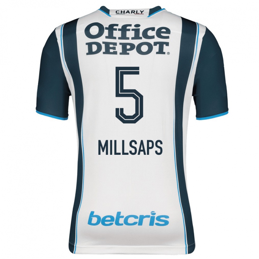 Mujer Fútbol Camiseta Vanessa Millsaps #5 Armada 1ª Equipación 2023/24 México