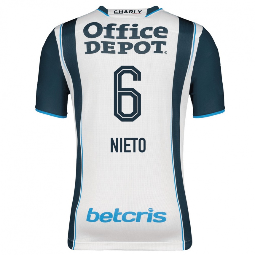 Mujer Fútbol Camiseta Karla Nieto #6 Armada 1ª Equipación 2023/24 México