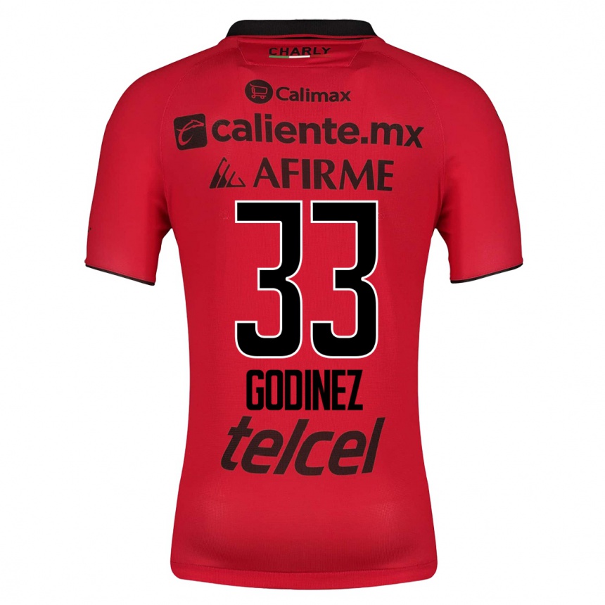 Mujer Fútbol Camiseta Rodrigo Godínez #33 Rojo 1ª Equipación 2023/24 México