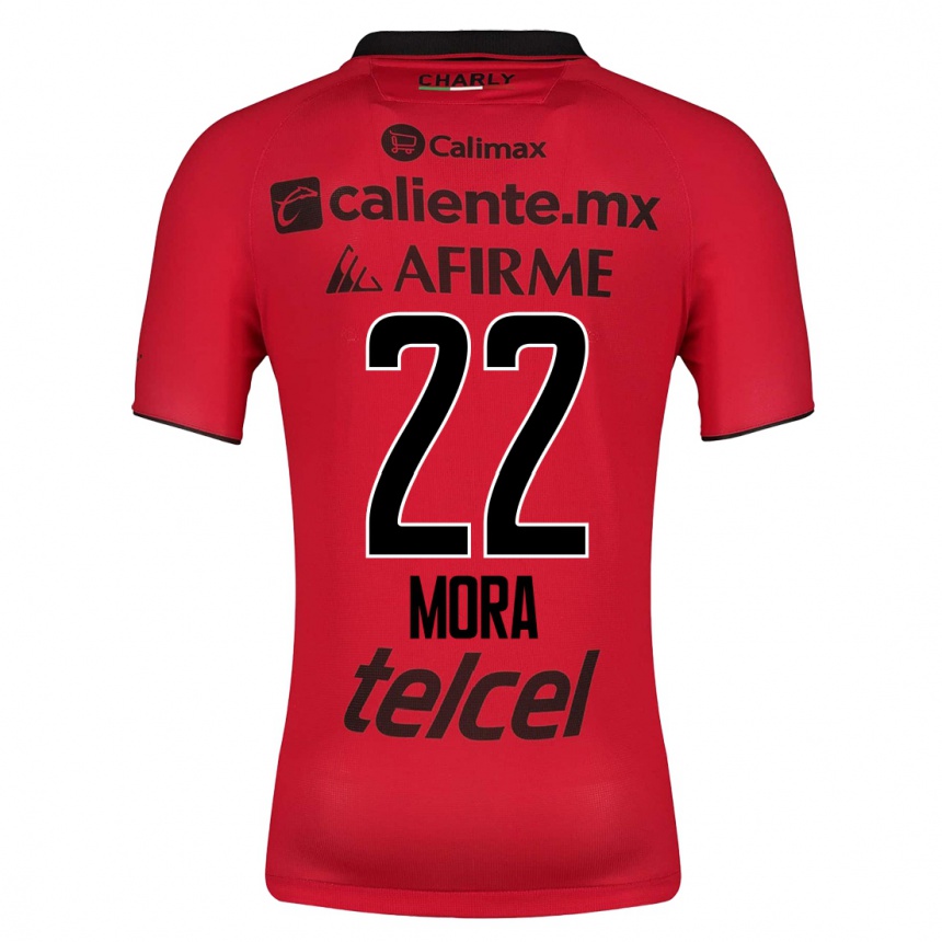 Mujer Fútbol Camiseta Bianca Mora #22 Rojo 1ª Equipación 2023/24 México