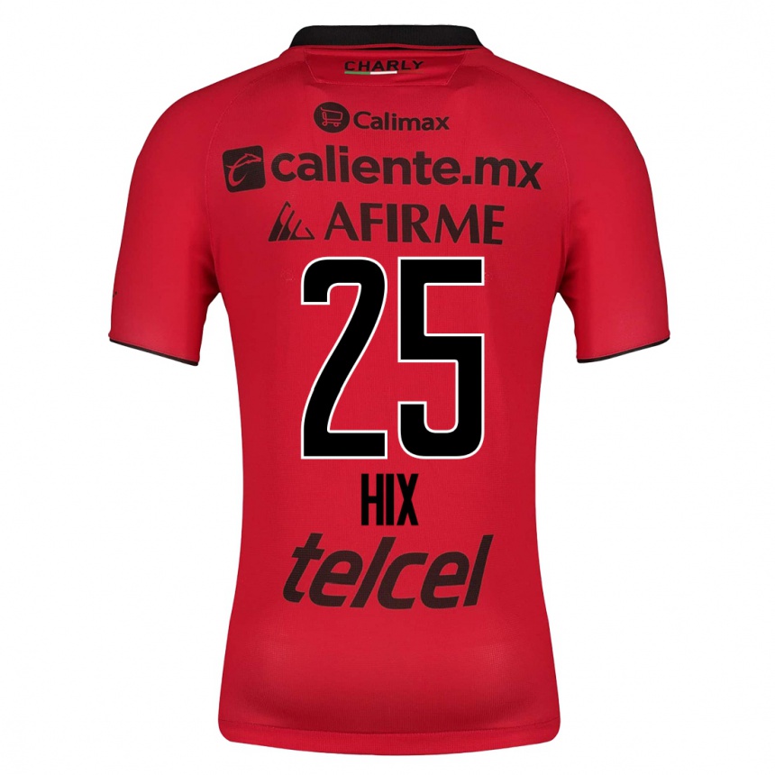 Mujer Fútbol Camiseta Angelina Hix #25 Rojo 1ª Equipación 2023/24 México