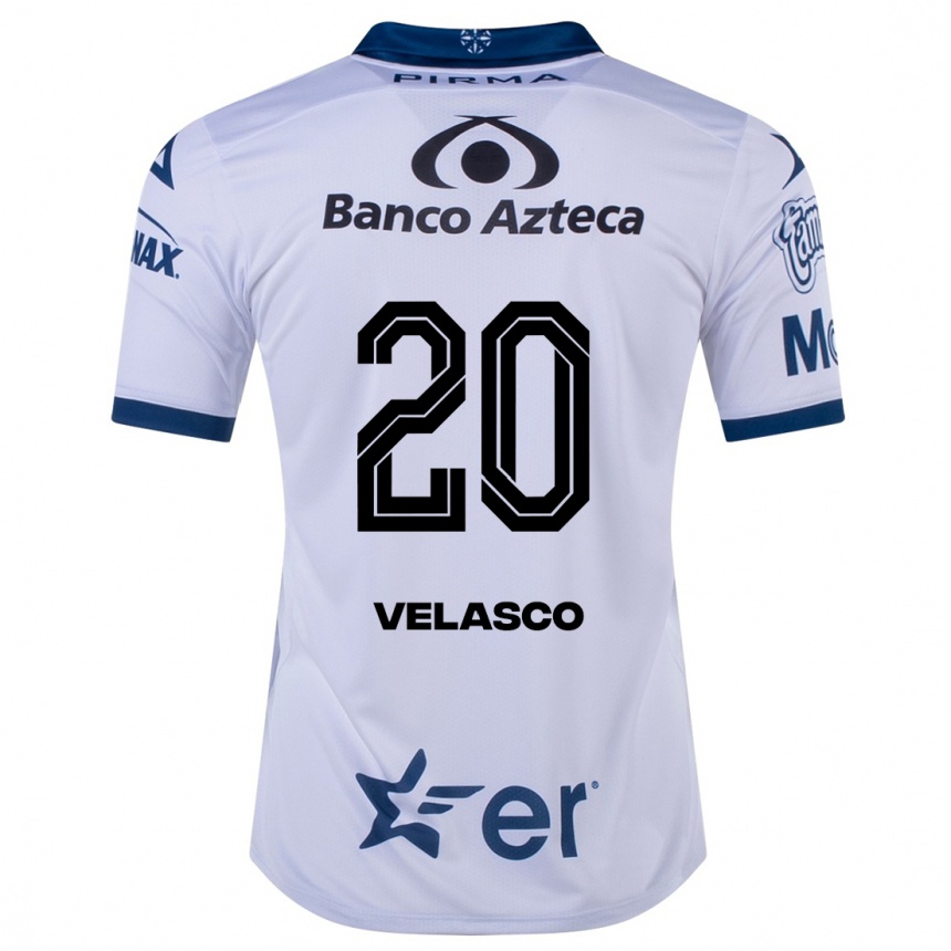 Mujer Fútbol Camiseta Kevin Velasco #20 Blanco 1ª Equipación 2023/24 México