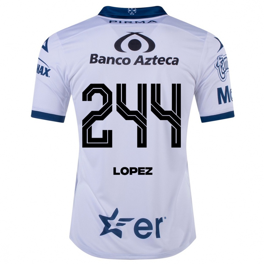 Mujer Fútbol Camiseta Daniel López #244 Blanco 1ª Equipación 2023/24 México