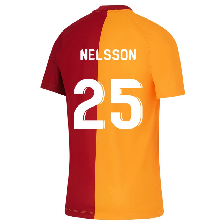 Mujer Fútbol Camiseta Victor Nelsson #25 Naranja 1ª Equipación 2023/24 México