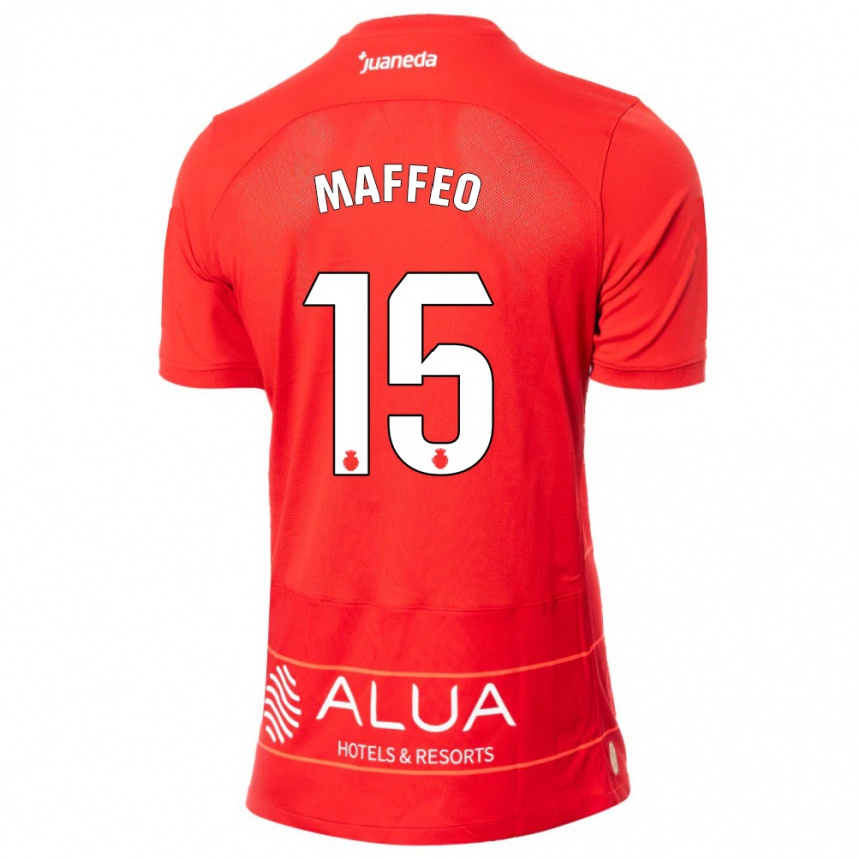 Mujer Fútbol Camiseta Pablo Maffeo #15 Rojo 1ª Equipación 2023/24 México