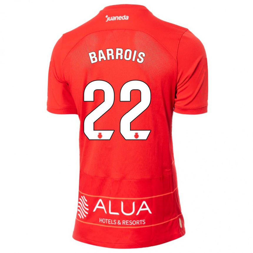 Mujer Fútbol Camiseta Eliott Barrois #22 Rojo 1ª Equipación 2023/24 México