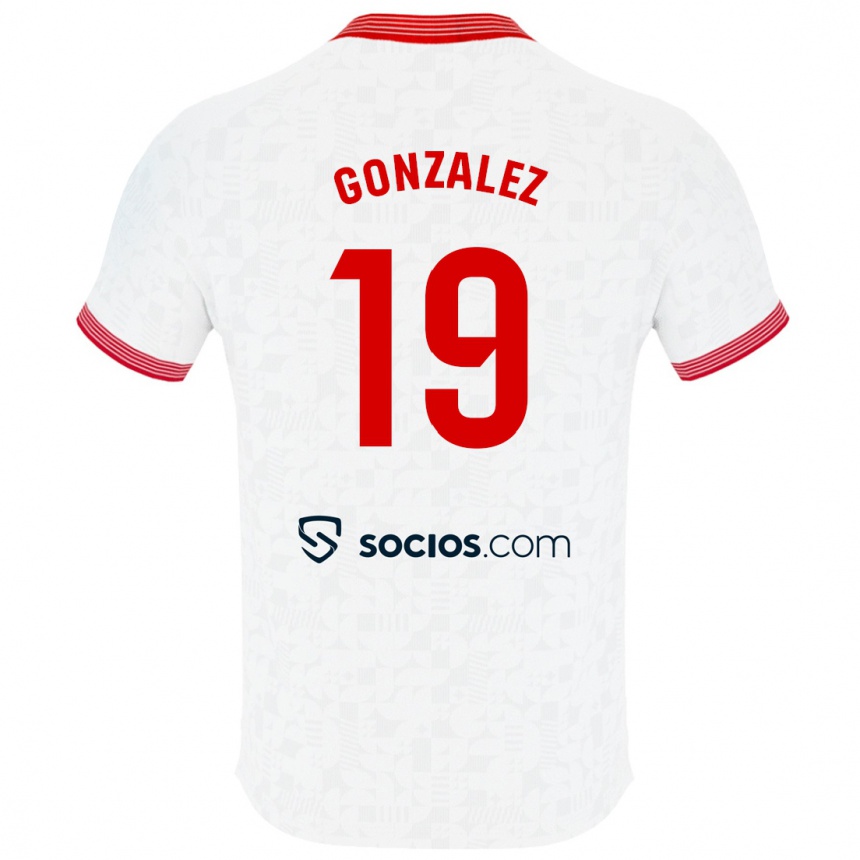 Mujer Fútbol Camiseta Carlos González #19 Blanco 1ª Equipación 2023/24 México