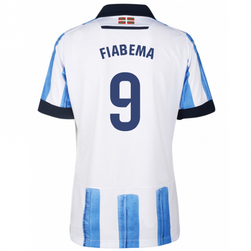 Mujer Fútbol Camiseta Bryan Fiabema #9 Azul Blanco 1ª Equipación 2023/24 México