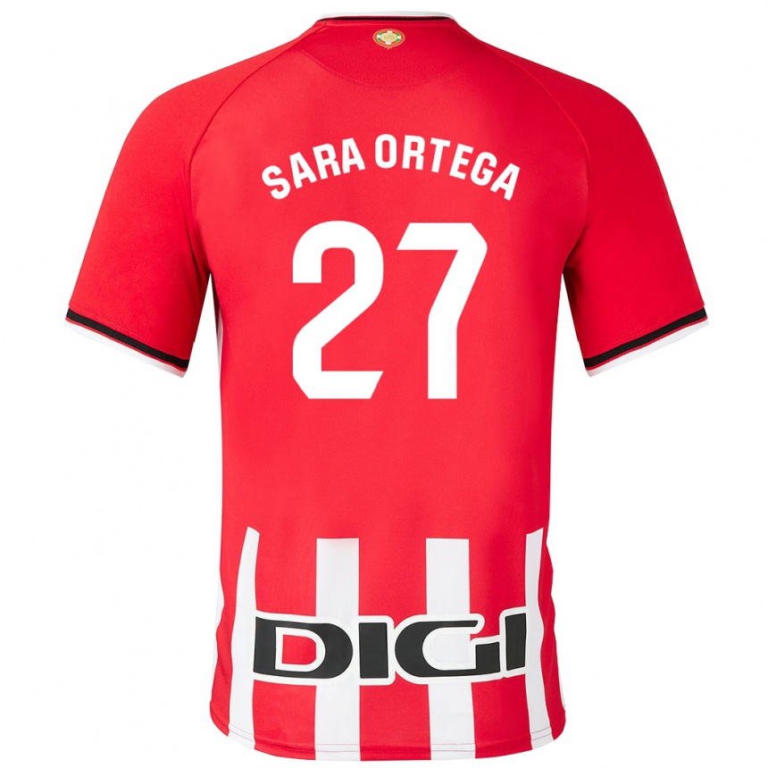 Mujer Fútbol Camiseta Sara Ortega Ruiz #27 Rojo 1ª Equipación 2023/24 México