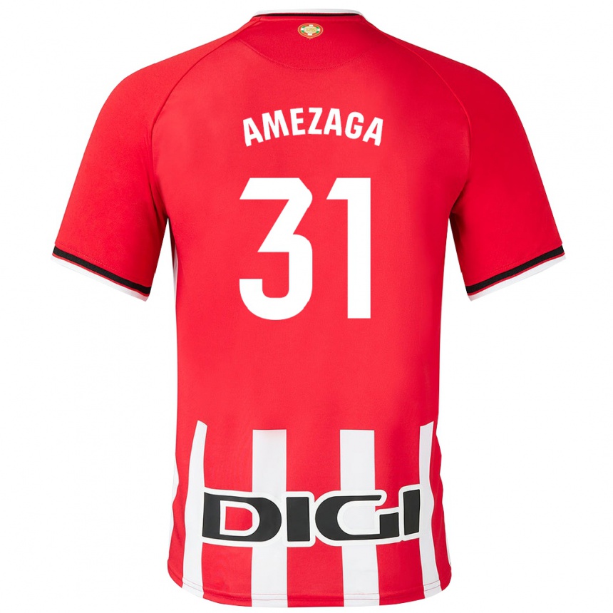 Mujer Fútbol Camiseta Jone Amezaga #31 Rojo 1ª Equipación 2023/24 México