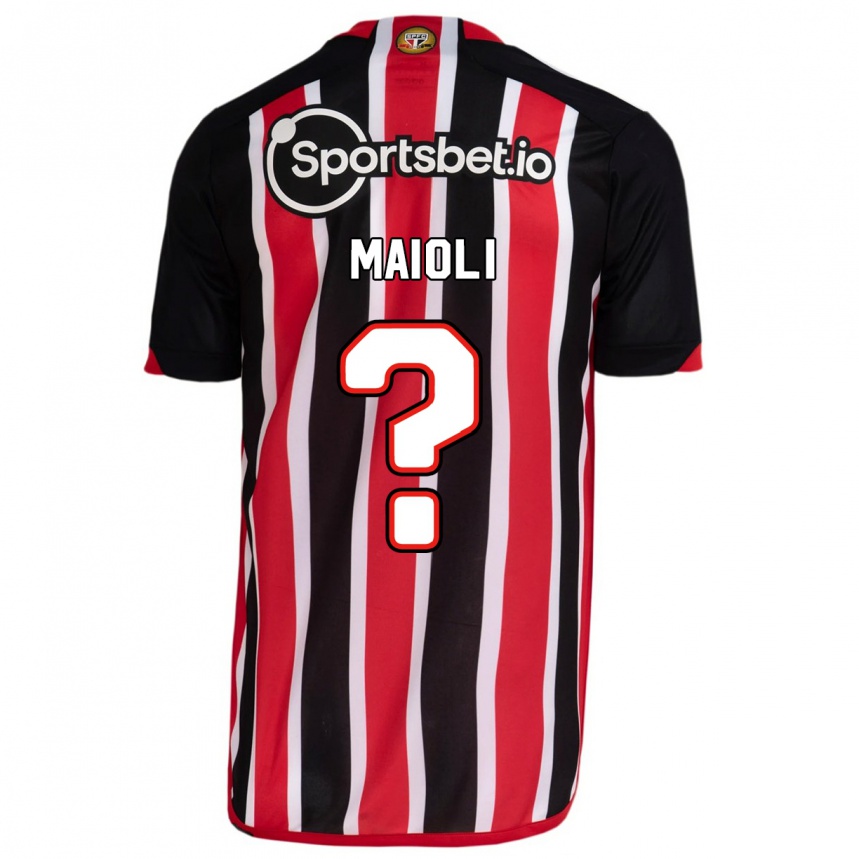 Mujer Fútbol Camiseta Gabriel Maioli #0 Azul Rojo 2ª Equipación 2023/24 México