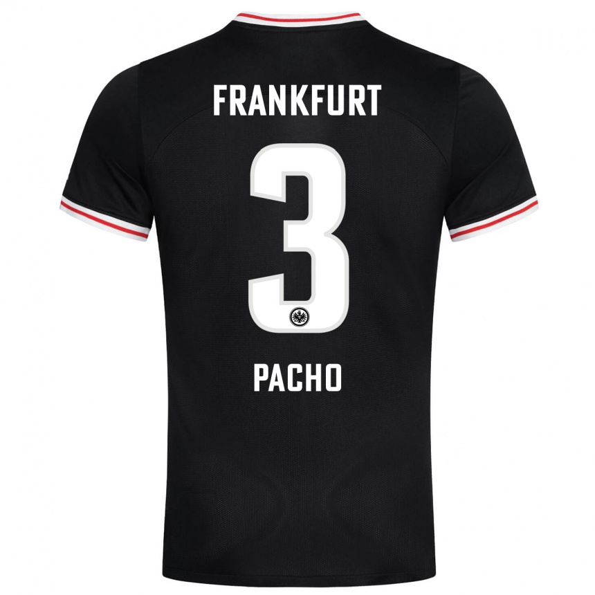 Mujer Fútbol Camiseta Willian Pacho #3 Negro 2ª Equipación 2023/24 México