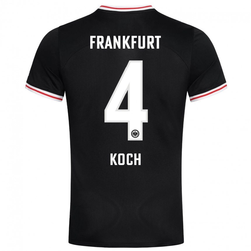 Mujer Fútbol Camiseta Robin Koch #4 Negro 2ª Equipación 2023/24 México