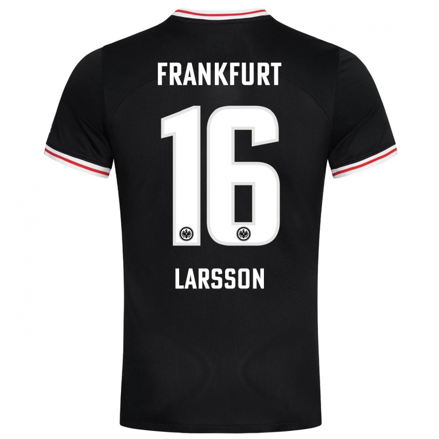 Mujer Fútbol Camiseta Hugo Larsson #16 Negro 2ª Equipación 2023/24 México