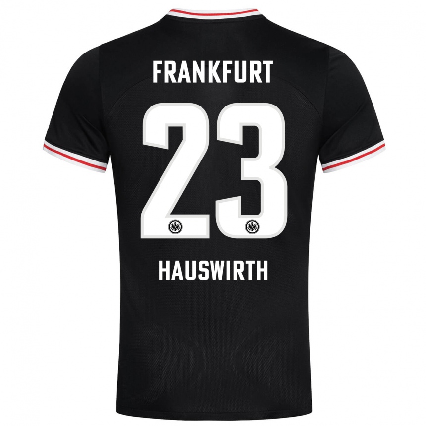 Mujer Fútbol Camiseta Max Hauswirth #23 Negro 2ª Equipación 2023/24 México