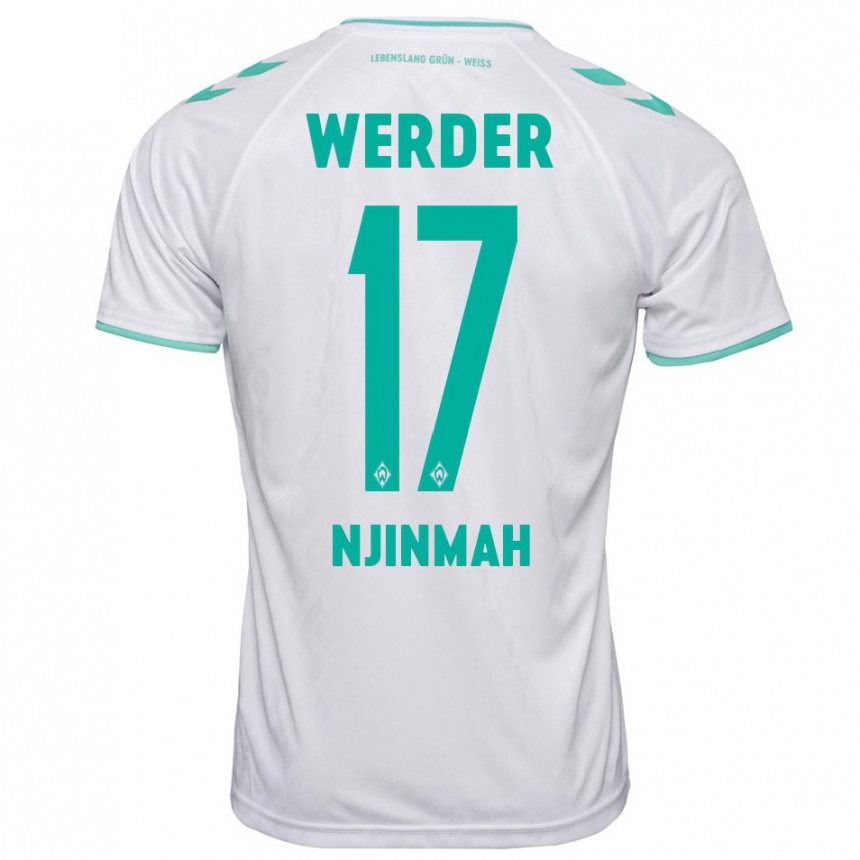 Mujer Fútbol Camiseta Justin Njinmah #17 Blanco 2ª Equipación 2023/24 México