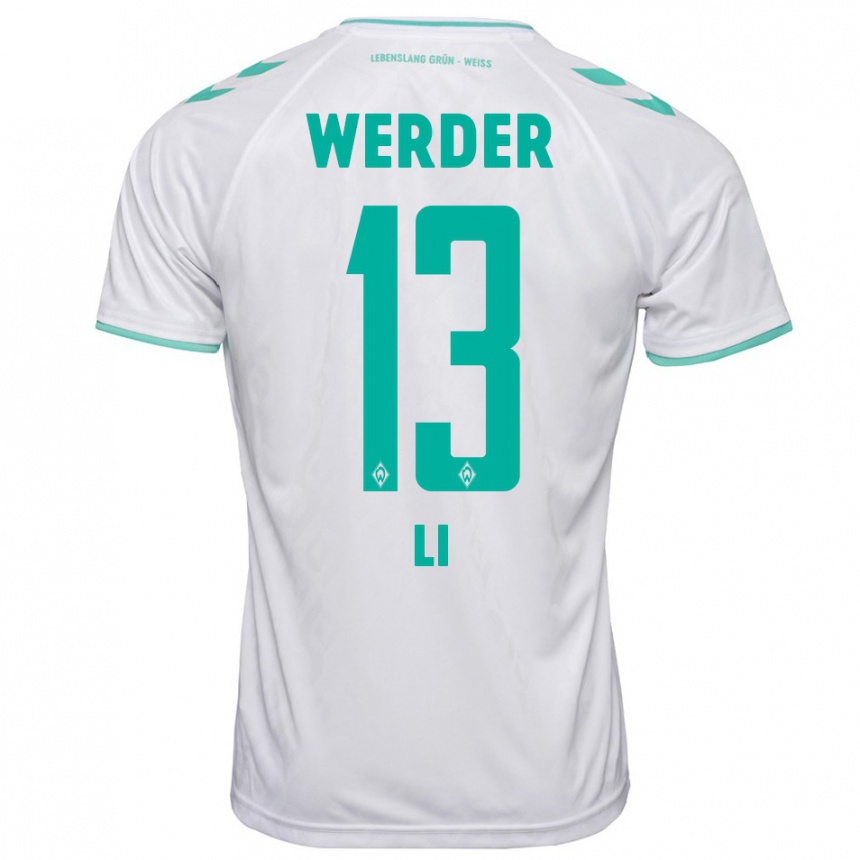 Mujer Fútbol Camiseta Xiancheng Li #13 Blanco 2ª Equipación 2023/24 México