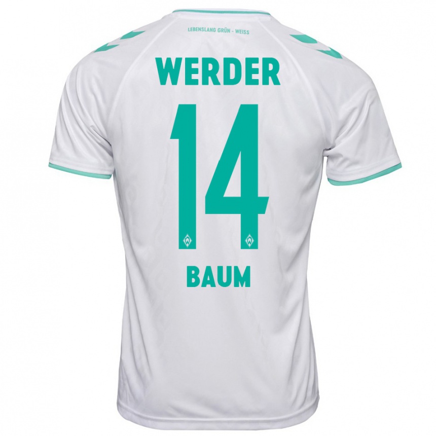 Mujer Fútbol Camiseta Lennart Baum #14 Blanco 2ª Equipación 2023/24 México