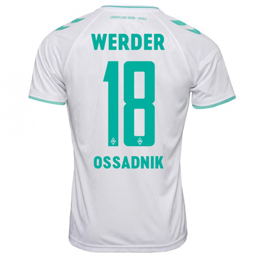 Mujer Fútbol Camiseta Jannes Ossadnik #18 Blanco 2ª Equipación 2023/24 México