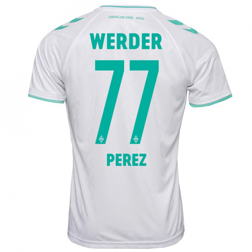 Mujer Fútbol Camiseta Catalina Pérez Jaramillo #77 Blanco 2ª Equipación 2023/24 México