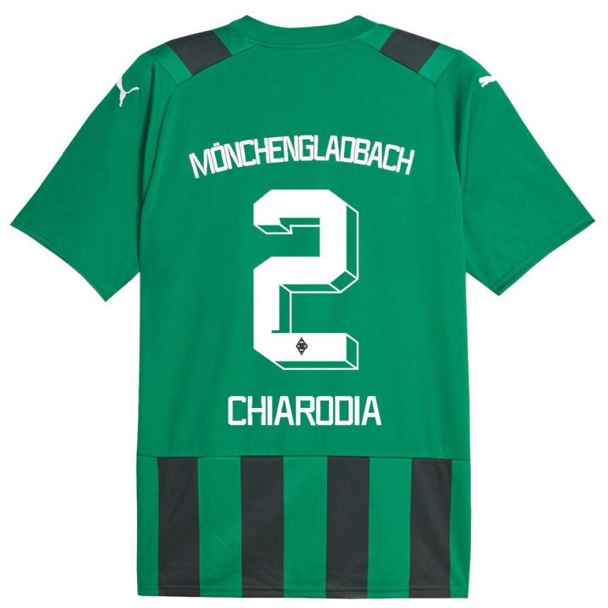 Mujer Fútbol Camiseta Fabio Chiarodia #2 Verde Negro 2ª Equipación 2023/24 México