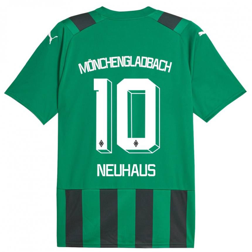 Mujer Fútbol Camiseta Florian Neuhaus #10 Verde Negro 2ª Equipación 2023/24 México