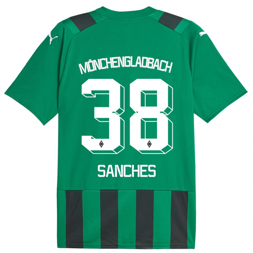 Mujer Fútbol Camiseta Yvandro Borges Sanches #38 Verde Negro 2ª Equipación 2023/24 México