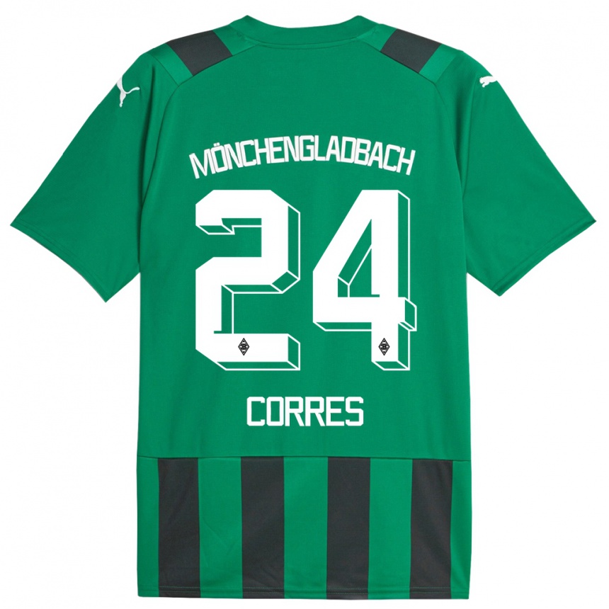 Mujer Fútbol Camiseta Carolin Corres #24 Verde Negro 2ª Equipación 2023/24 México