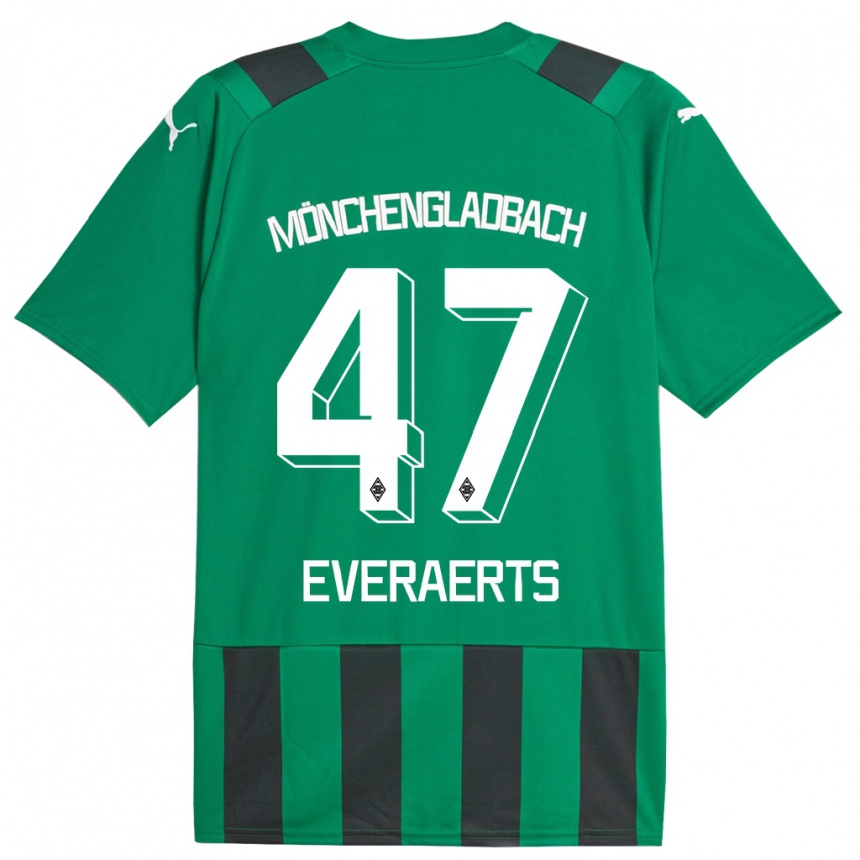 Mujer Fútbol Camiseta Kim Everaerts #47 Verde Negro 2ª Equipación 2023/24 México