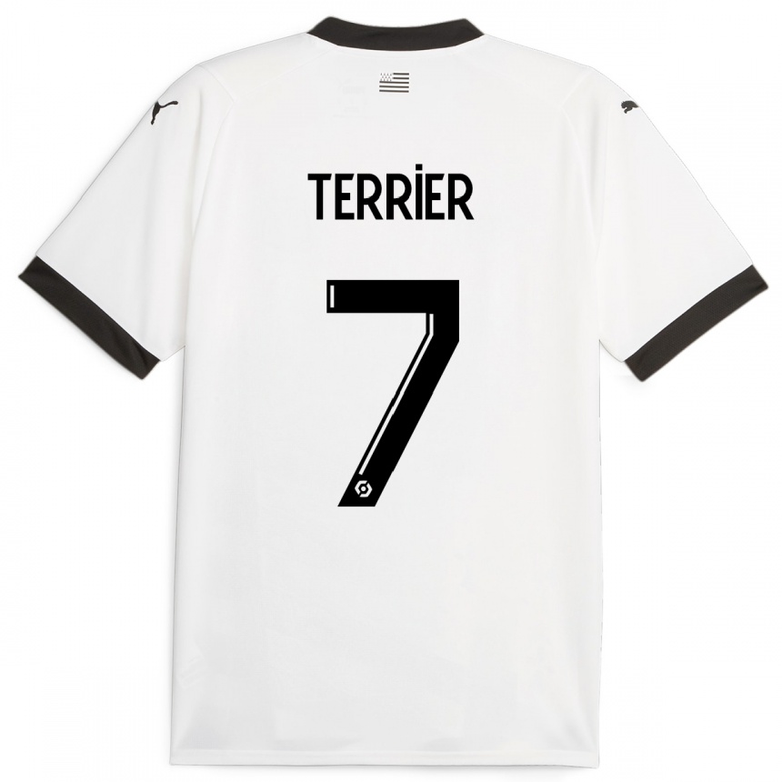 Mujer Fútbol Camiseta Martin Terrier #7 Blanco 2ª Equipación 2023/24 México