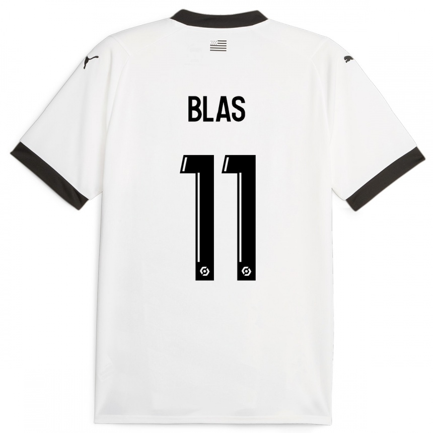 Mujer Fútbol Camiseta Ludovic Blas #11 Blanco 2ª Equipación 2023/24 México