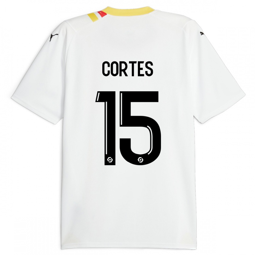 Mujer Fútbol Camiseta Óscar Cortés #15 Negro 2ª Equipación 2023/24 México