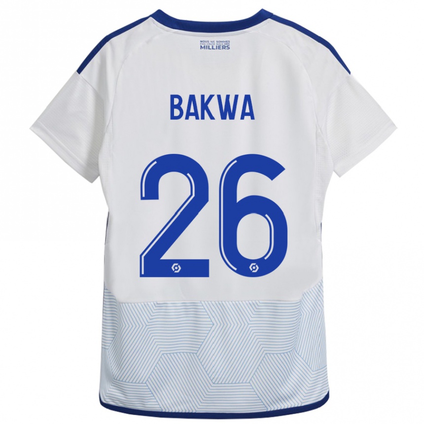 Mujer Fútbol Camiseta Dilane Bakwa #26 Blanco 2ª Equipación 2023/24 México