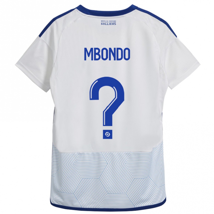 Mujer Fútbol Camiseta Fredy André Mbondo #0 Blanco 2ª Equipación 2023/24 México