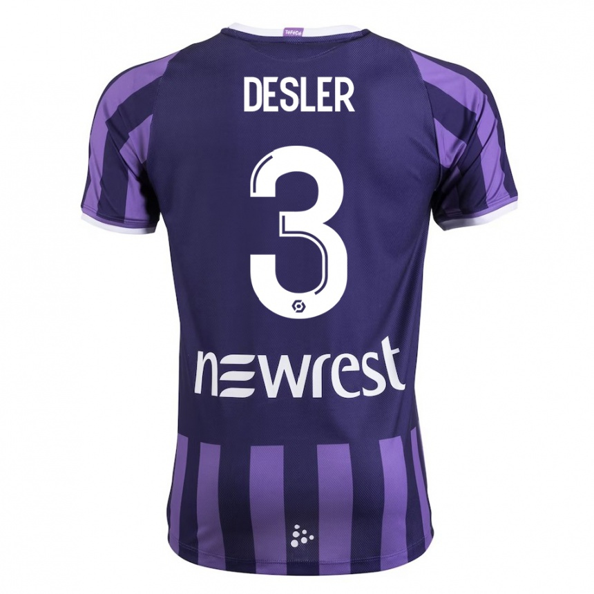 Mujer Fútbol Camiseta Mikkel Desler #3 Morado 2ª Equipación 2023/24 México