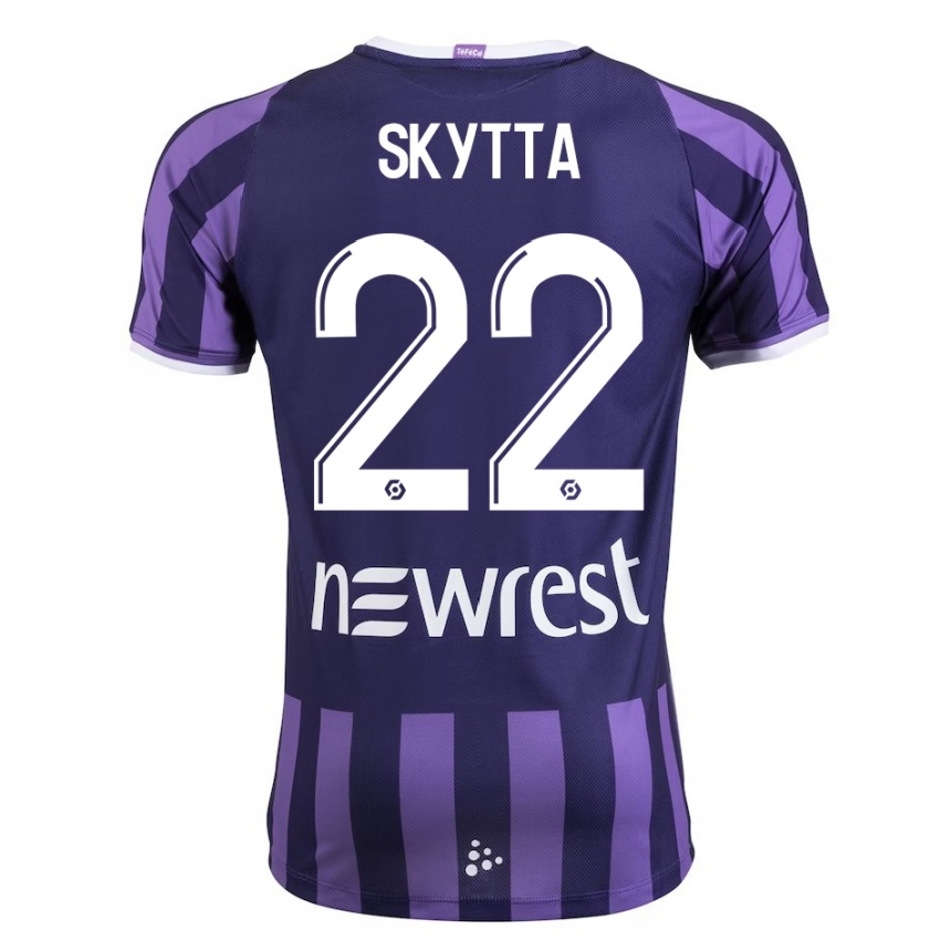 Mujer Fútbol Camiseta Naatan Skyttä #22 Morado 2ª Equipación 2023/24 México