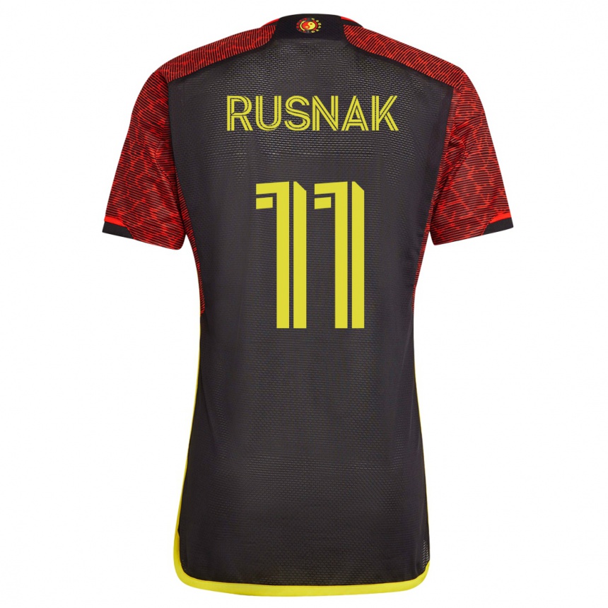 Mujer Fútbol Camiseta Albert Rusnák #11 Naranja 2ª Equipación 2023/24 México