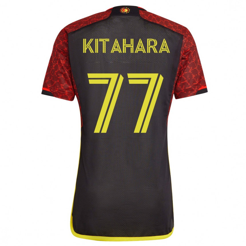 Mujer Fútbol Camiseta Sota Kitahara #77 Naranja 2ª Equipación 2023/24 México